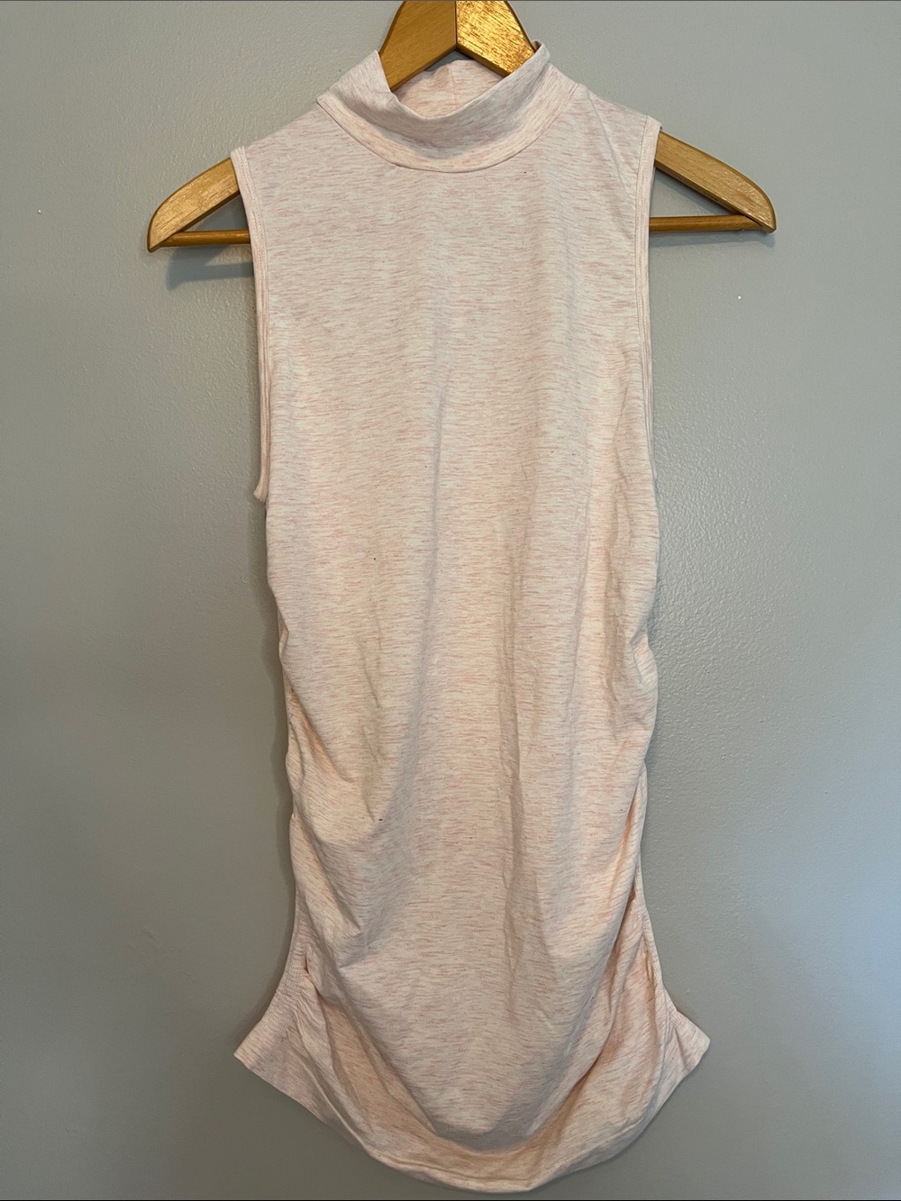 NWT Fabletics Sleeveless Mock Neck Tank in Pale Pink